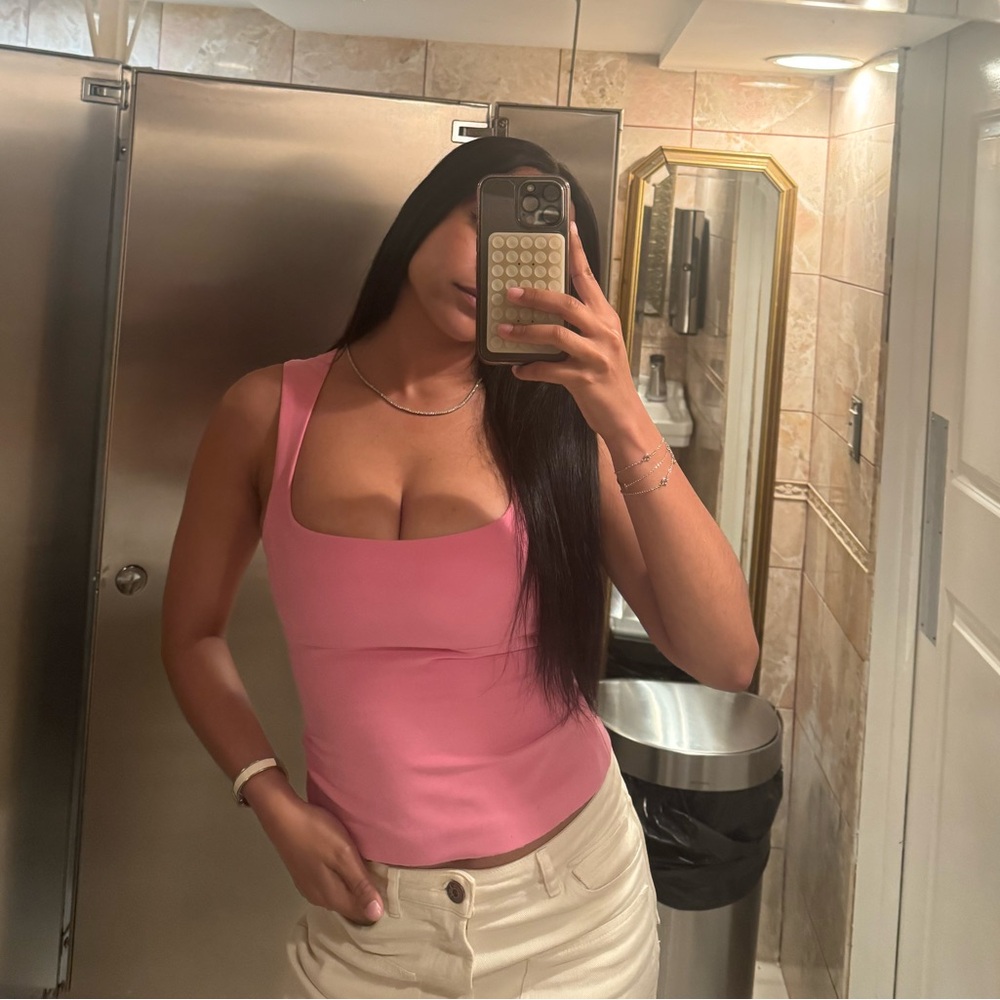 Zara Pink Sleeveless Top